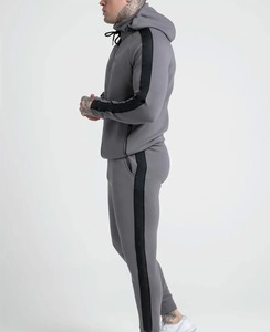 Nouveaux hommes rayé survêtement deux pièces costume fermeture éclair mode printemps automne sweats et pantalons de survêtement ensemble vêtements de sport pour hommes grande taille - Product Image 6