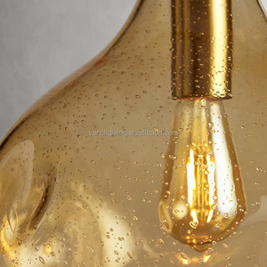 Lustre Minimaliste <span class=keywords><strong>pour</strong></span> Chambre à Coucher et Salon, Fabriqué en Usine, en <span class=keywords><strong>Verre</strong></span> Soufflé à la Bouche, Pendentifs, Longueur de <span class=keywords><strong>Suspension</strong></span> Réglable - Product Image 6