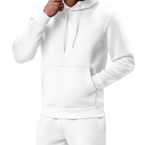Ensemble de sweats à capuche personnalisés avec logo brodé, coupe décontractée, couleur unie, grande taille, vente en gros, hiver MADE HI 2026 - Product Image 3