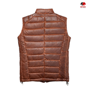 Gilet matelassé décontracté Ryan Pro Gear, gilet matelassé slim, gilet matelassé zippé, gilet pour temps froid, gilet matelassé de qualité supérieure - Product Image 2