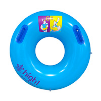 Bouée de natation robuste 40'' avec logo personnalisé (WC-S10022) pour adulte, en PVC, poignées sécurisées, 2 chambres à air, certifiée KC