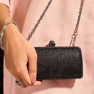 Bolsos de Mano de Moda para Mujer de Diseño Personalizado, Alta Calidad, Bordados, Pedrería, Perlas, Cierre Magnético, Color Personalizable, Logotipo, Duradero - Product Image 5