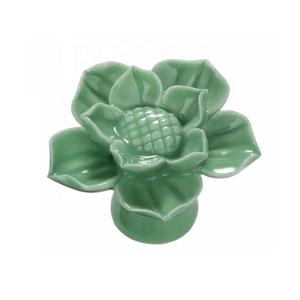 Céramique Vintage Floral Rouge Rose Bouton Chambre Armoire Tiroir Meubles Céramique Bouton Placard Tirer Armoire De Cuisine Bouton Commode - Product Image 3