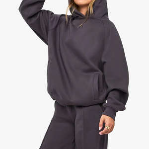 Conjunto Deportivo de 2 Piezas para Mujer, Estilo Urbano, Holgado, Cómodo, Tejido Elástico, Informal - Product Image 3