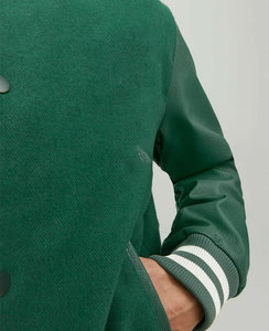 OEM personnalisé hiver laine chenille broderie vintage varsity college University Letterman respirant bomber veste - Product Image 3