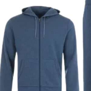Nouveau survêtement à capuche bleu délavé à l'acide, veste en molleton décontractée pour homme, pantalon de jogging, ensemble streetwear, tenue de sport d'hiver - Product Image 5