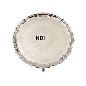 Bandeja de servicio de tendencia superior Vajilla Catering Bandeja de metal para servir Diseño personalizado Uso para fiesta de boda Desayuno Bandeja de metal para servir - Product Image 5