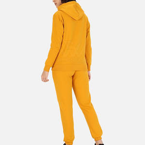 Pakistán hizo ligero último diseño mujeres chándal 100% algodón Color sólido mujeres chándal - Product Image 3