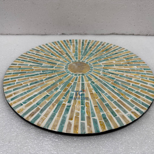 Manteles individuales festoneados Capiz hechos a mano, superventas, Mantel Individual de nácar, fabricante de Vietnam - Product Image 6