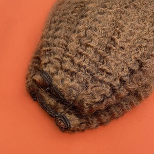 Cheveux Humains Bouclés Birmans Remy, Tissage Noir Naturel 1B, Double Tissage à la Machine, Cuticules Alignées pour Extensions de Salon - Product Image 2