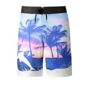 กางเกงขาสั้นเล่นฟุตบอลแนวสตรีทของผู้ชายกางเกงขาสั้นผ้าโพลีเอสเตอร์แห้งเร็วพิมพ์ลายทั้งหมดใส่สบายเอวยางยืดสไตล์พื้น - Product Image 1