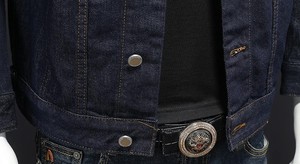 แจ็กเก็ตยีนส์สำหรับผู้ชายแฟชั่นใหม่2025เสื้อโค้ทลำลองคลาสสิกมีปกเสื้อโค้ทยีนส์สุดหล่อทันสมัย - Product Image 6