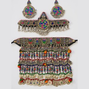 Parures de bijoux cristal pour adultes personnalisé OEM service haute qualité afghan collier boucles d'oreilles fournisseur direct mariage fête porter - Product Image 6