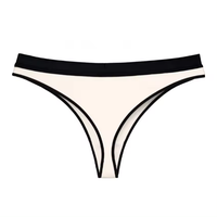 Braguitas sin Costuras para Mujer, Elásticas, de Talle Medio, Transpirables, de Algodón, con Encaje