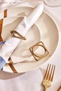Anneaux de serviette élégants pour la décoration de table à manger, accessoires de table élégants et réutilisables - Product Image 5