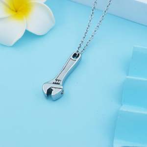 จี้ใส่เถ้ากระดูกทำจากสแตนเลสสำหรับผู้ชายผู้หญิงปรับขนาดได้ตามต้องการ - Product Image 2