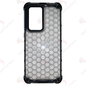 Coque de protection pour Huawei P40 Pro, design translucide en nid d'abeille, embossage, styles électro-plaqués 'Ins' A53 11Pro 13 Pro Max 8 Plus - Product Image 1