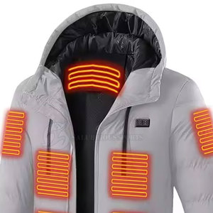 Best Quality Slim Self-<b>Heating</b> Men's <b>Jacket</b> Quick Dry Breathable Stand Collar High Street Style Customized Color Logo Pakistan - Product Image 2