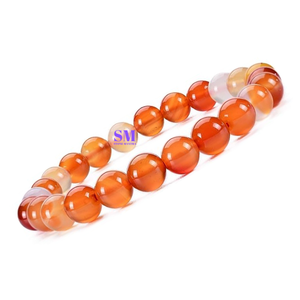 Pulsera de cornalina natural-Joyería de cristal de creatividad y motivación al por mayor - Product Image 1