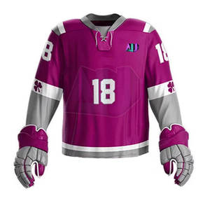 Conjuntos de Uniformes de Hockey sobre Hielo con Logotipo Personalizado, Incluye Jersey y Pantalones, Transpirables, que Absorben la Humedad, 100% Poliéster, Unisex para Adultos, para Equipos - Product Image 4