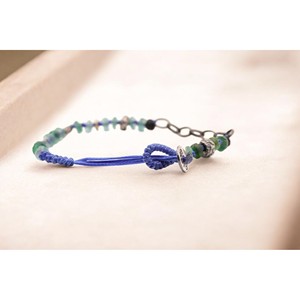 925 Sterling Silver Charm Beaded Mixed Natural Gemstones Blue <b>Jade</b> Agate White Crystal Handmade Trendy Party Jewelry Gift - Product Image 4