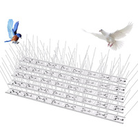 Bandes de pigeon anti-oiseau en acier inoxydable Petits pigeons anti oiseaux Arrêt de clôture Nid de pigeons