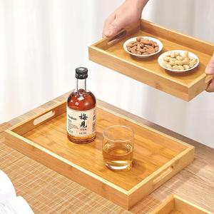 Bandeja DE SERVICIO DE MADERA hecha a mano con asas para cocina, comedor y decoración del hogar - Product Image 4