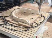 Routeur Cnc ATC 5 axes à double quatre têtes pour accoudoir Dossier de chaise Chaise en contreplaqué Chaise en bois Fabrication de ST-1212 Cnc Router