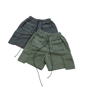 กางเกงขาสั้นคาร์โก้มีกระเป๋า6ใบสำหรับผู้ชายกางเกงขาสั้นคาร์โก้แบบมีเชือกรูดแบบวินเทจสำหรับผู้ชาย - Product Image 2