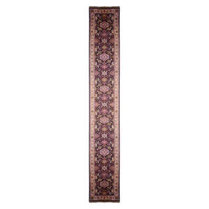 Tapis indien noué à la main, unique en son genre, 19'9 x 2'6 - Product Image 1