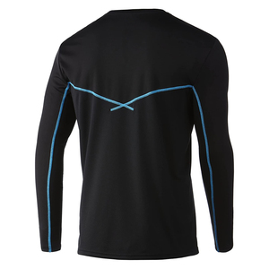 เสื้อยืดคอกลมแขนยาวผู้ชาย ผ้าทอเนื้อหนัก ซักย้อมสีแบบแอซิดวอช ผสมสแปนเด็กซ์/โพลีเอสเตอร์ ระบายอากาศได้ดี แห้งเร็ว เสื้อยืดเปล่าขายส่ง - Product Image 6