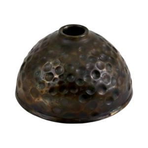 Jarrón de Metal Martillado Estilo Antiguo, Maceta Decorativa Hecha a Mano con Encanto Costero Moderno para Hogar u Oficina - Product Image 1