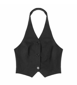 Gilet court en jacquard pour femmes, coupe slim, veste élégante vintage pour dames, Offre Spéciale - Product Image 3