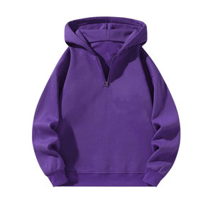 Impresión personalizada y logotipo nueva sudadera con capucha de moda para hombres cuarto cremallera Sudadera con capucha de manga larga de alta calidad sudaderas con capucha para hombres - Product Image 1