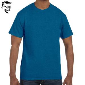 2025 Trending Unisex Summer T-Shirts Transpirable Soft Cotton Custom Sapphire Color OEM Streetwear Top Diseño en blanco - Product Image 1