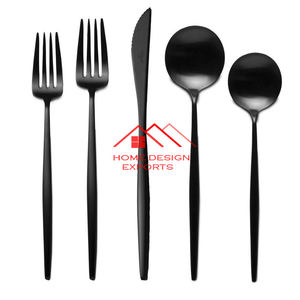 High Selling Hotel Use Accessories at Wholesale Price <b>Golden</b> and White Color Finished Metal <b>Cutlery</b> Flatware <b>Set</b> - Product Image 6
