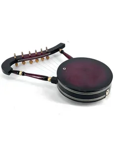 Lyre Simsimiyya égyptienne artisanale à 6 cordes - Instrument à cordes traditionnel en bois - Product Image 3