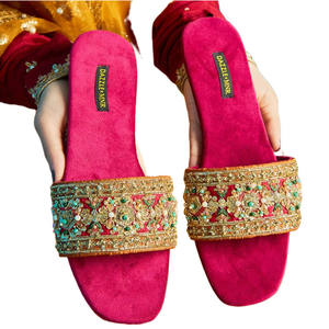 Sandalias de Cuero Genuino Hechas en Pakistán, Ligeras, Antideslizantes, Último Diseño, Venta en Línea, Servicio OEM, Personalizadas - Product Image 1