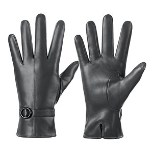 Guantes de Moda de Cuero de Alta Calidad con Logotipo Personalizado e Impresión, Guantes de Invierno para Mujer, Resistentes al Viento, Cálidos y a la Moda - Product Image 1