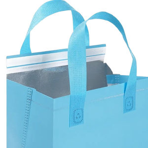 Sac fourre-tout isotherme réutilisable écologique avec logo personnalisé sac de nourriture en matériau non tissé pour collations pain hamburger salade lait - Product Image 1