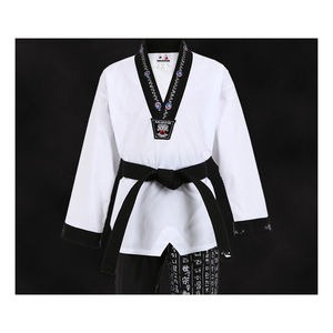 Uniforme de Taekwondo de artes marciales de talla grande con logotipo personalizado Uniforme de Taekwondo de la mejor venta - Product Image 2