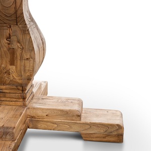 Nueva Mesa de Comedor Redonda Clásica de Madera Maciza para 4, 6, 8 o 10 Personas, Muebles para Restaurante y Cafetería - Product Image 3