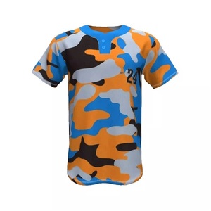 Veste de sport unisexe personnalisée de haute qualité à deux boutons, maillot de baseball et softball respirant et à séchage rapide, uniforme le plus vendu - Product Image 1