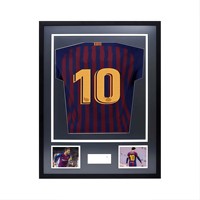 Bingkai Foto Jersey Bingkai Sepak Bola Kustom Messi 10 Tanda Tangan Olahraga Kayu Modern Embossing Transparan Hitam Kenang-kenangan