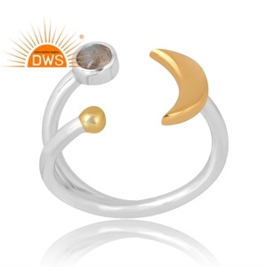 Latest Design 925 Sterling Silver Natural <b>Labradorite</b> Gemstone <b>Ring</b> Custom Jewelry For Women Gift For Her - Product Image 1