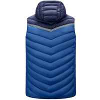 Gilet matelassé en toile personnalisé pour femme grande taille, veste sans manches d'automne, à capuche, chaud, avec broderie de logo personnalisée, fini