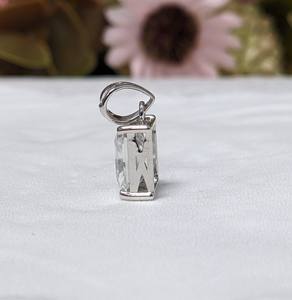 Pendentif de mariage classique en moissanite taille radiant de 2,50 carats (sans chaîne), bijoux en or blanc/jaune massif 10 carats pour femmes - Product Image 3