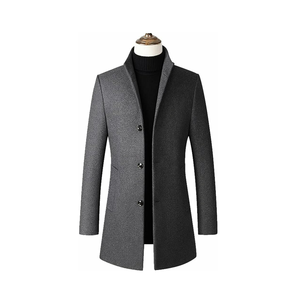 2025 unisexe Long manteau pour automne hiver décontracté respirant laine avec chaud polaire Plaid Double boutonnage fermeture à manches longues - Product Image 1