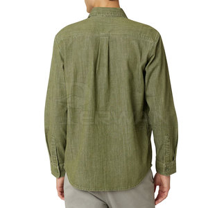 Chất Lượng Cao 100% Cotton Người Đàn Ông Của Quần Jean Áo Sơ Mi Thoáng Khí Đào Tạo Mặc Giản Dị Sử Dụng Hot Bán Cho Nam Giới - Product Image 2