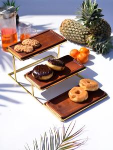 แท่นวางช็อคโกแลตโลหะพร้อมแท่นวางช็อคโกแลตเคลือบเคลือบสำหรับเสิร์ฟช็อคโกแลตและใช้เสิร์ฟของหวาน - Product Image 2